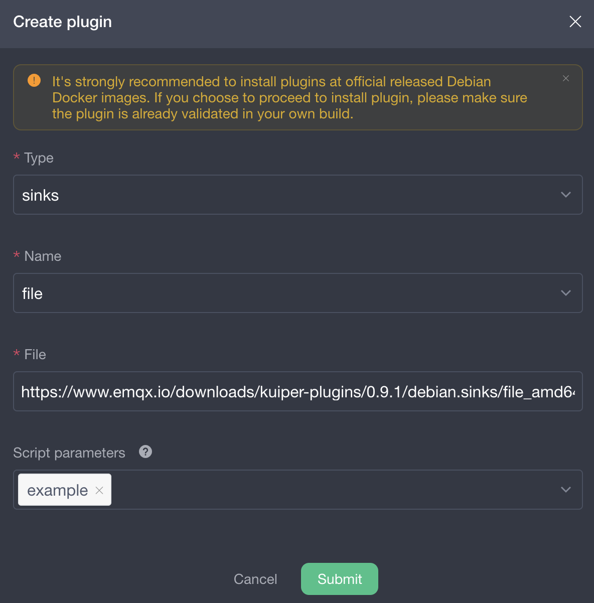 Use of eKuiper management console | eKuiper Documentation